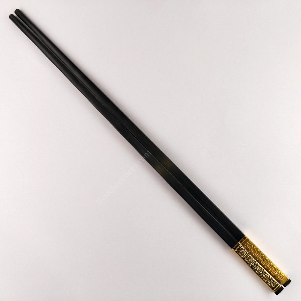 PPS chopsticks with 40mm gold square metal head