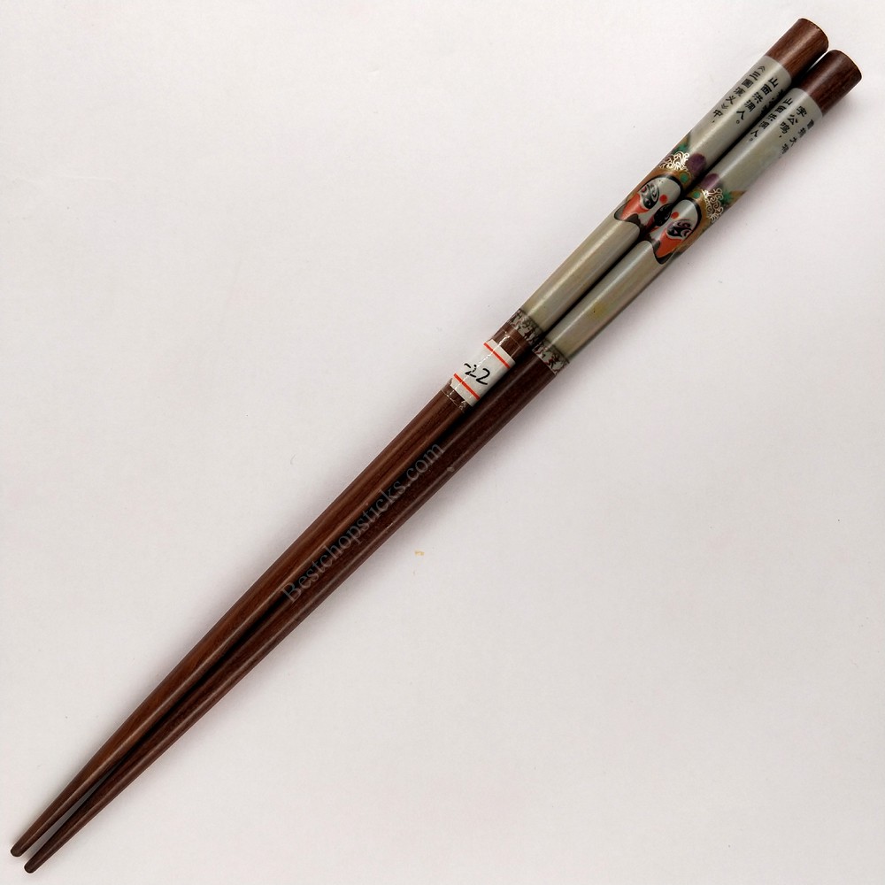 The romance of the three kingdoms hero printed wooden chopsticks