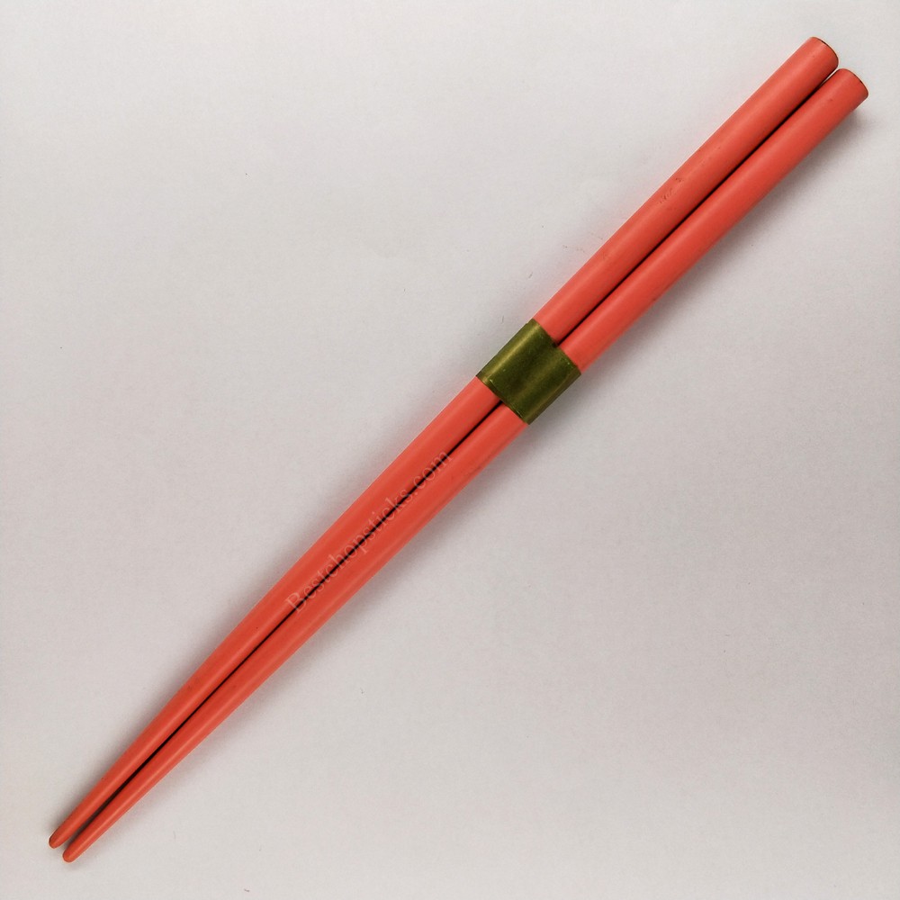 Pink solid colored chopsticks