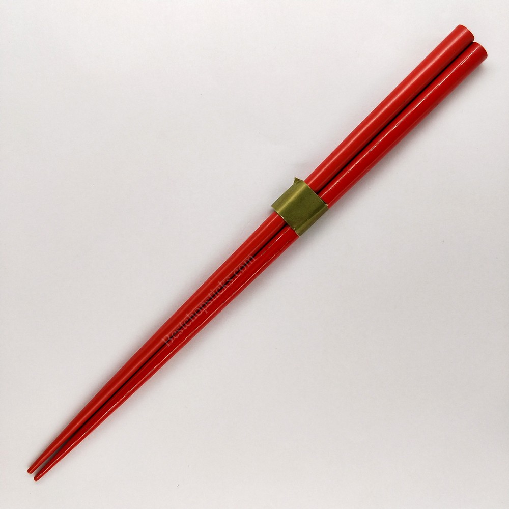 Red solid colored chopsticks