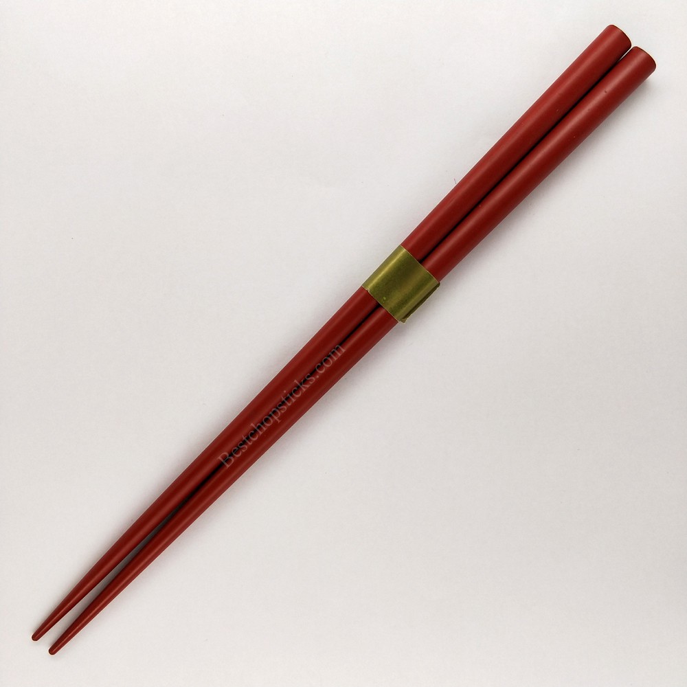 Red solid colored chopsticks