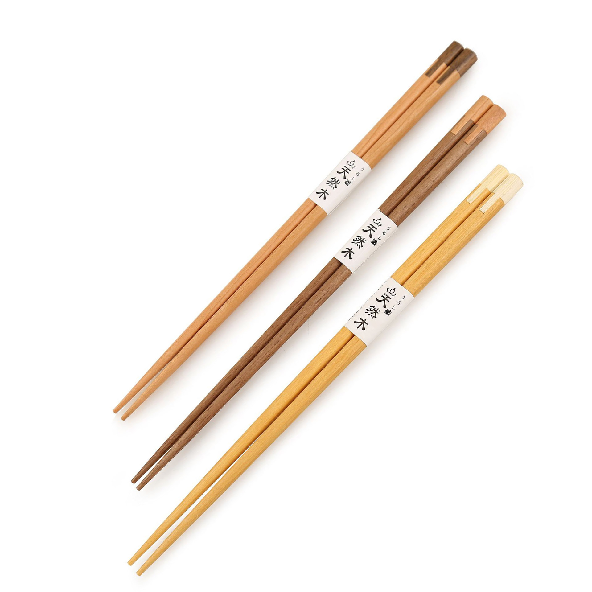 Japanese Natural Handmade Wooden Baby Chopsticks Chinese Food Chopsticks With Rope Round