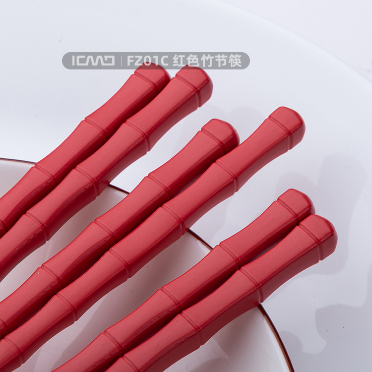FZ01C Red  Fiberglass Chopsticks