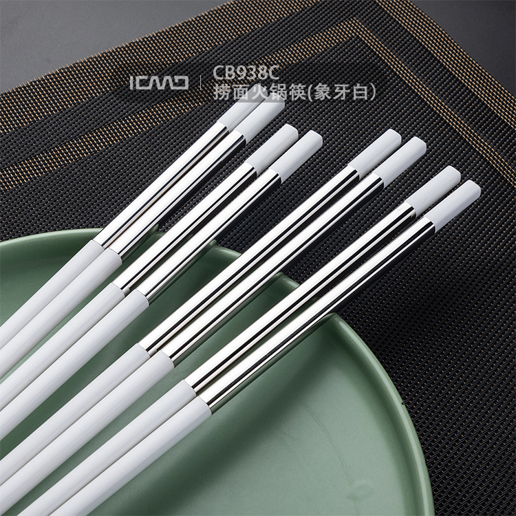 CB938C Lo mein Hot Pot Chopsticks (ivory white)
