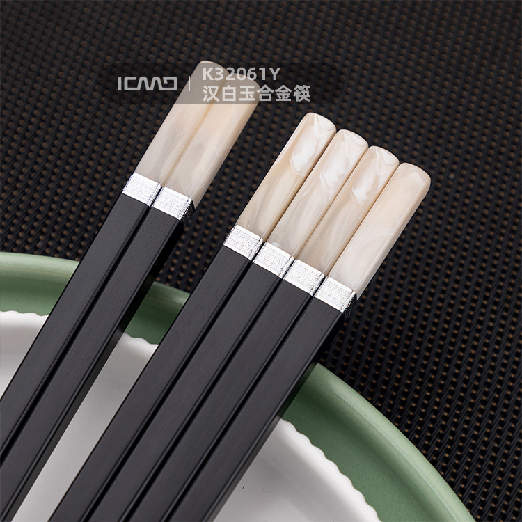 K32061Y White Marble Fiberglass chopsticks
