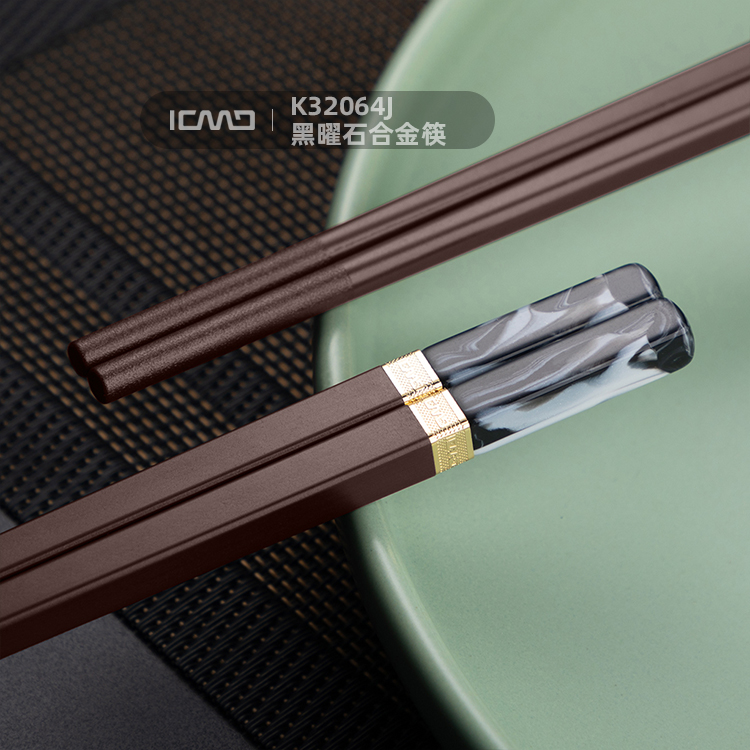 K32064J obsidian Fiberglass chopsticks